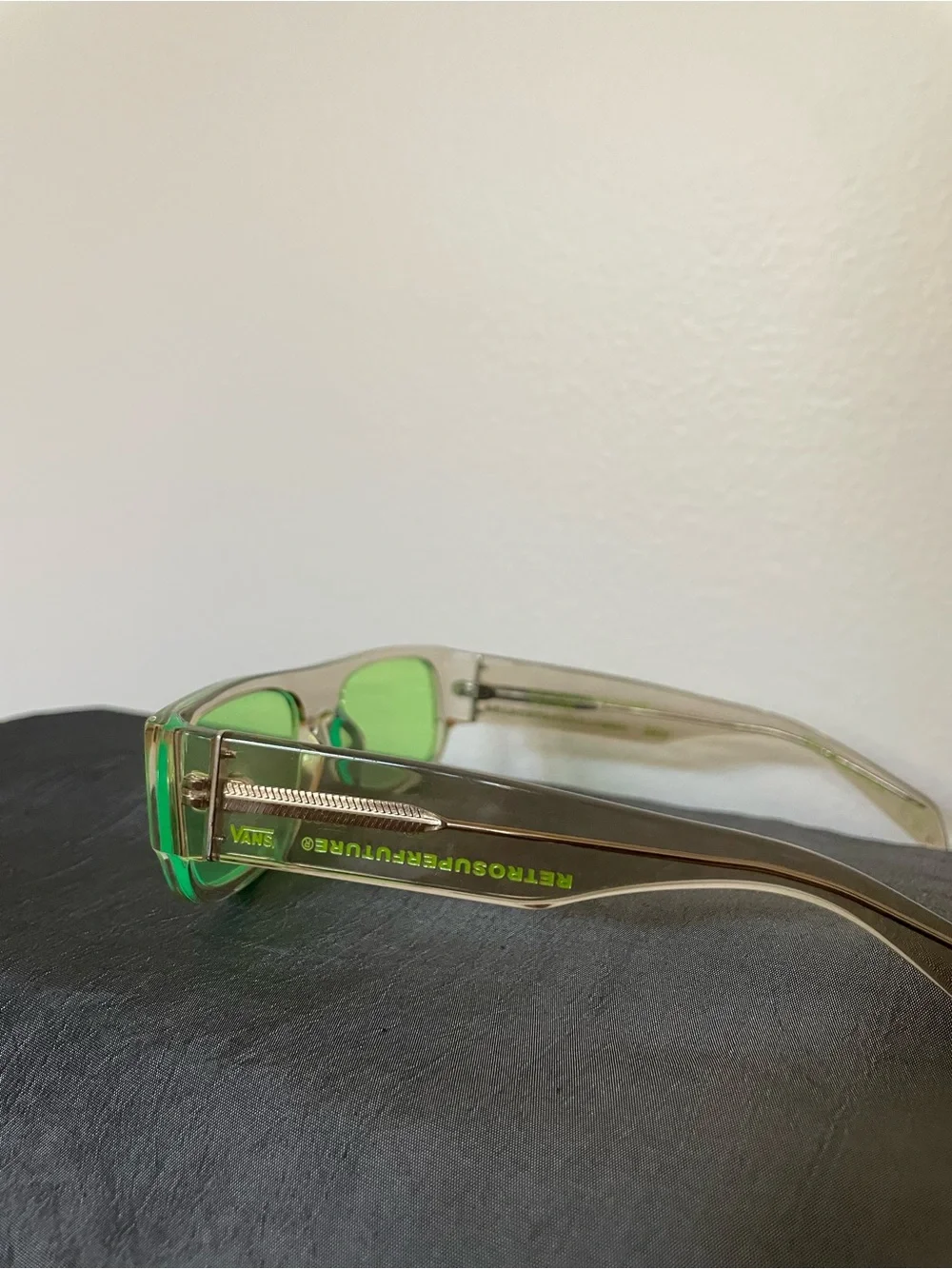 Retrosuperfuture // Vans Collab Green luminous Sunglasses